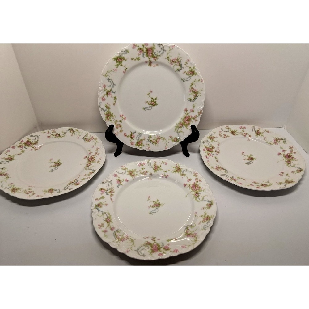 Haviland Limoges Schleiger 57c Princess Pattern 4 Salad Plates